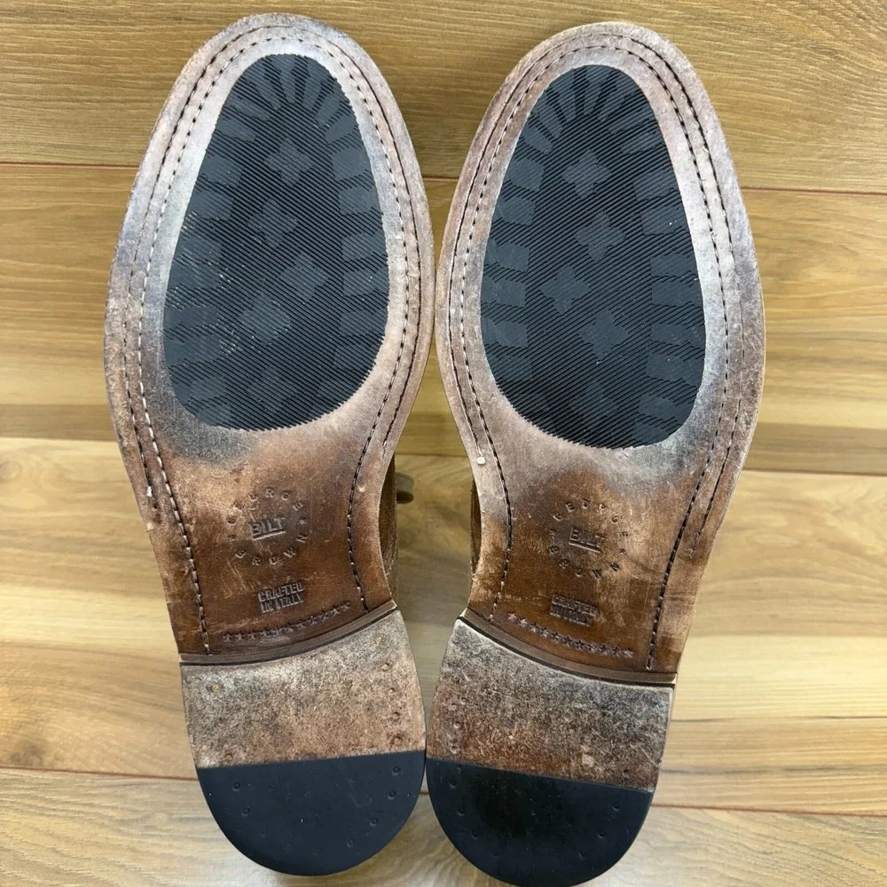 George Brown Bilt Mens Boots Size 10.5 M Brown Suede Chukka Boot